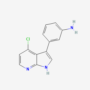 3-(4-chloro-1H-pyrrolo[2,3-b]pyridin-3-yl)aniline