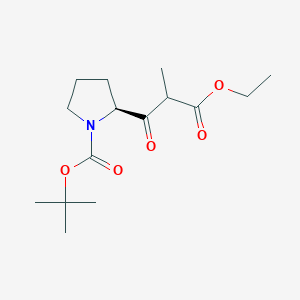 tert-butyl (2S)-2-(3-ethoxy-2-methyl-3-oxopropanoyl)pyrrolidine-1-carboxylate