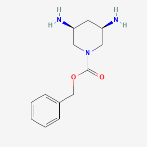 molecular formula C13H19N3O2 B11761424 benzyl (3R,5S)-3,5-diaminopiperidine-1-carboxylate 