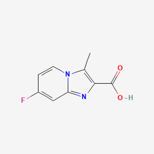 molecular formula C9H7FN2O2 B11761431 7-Fluoro-3-methylimidazo[1,2-a]pyridine-2-carboxylic acid 