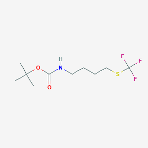 (4-Trifluoromethylsulfanyl-butyl)-carbamic acid tert-butyl ester