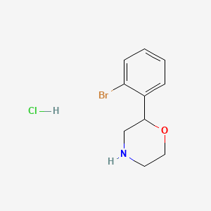 molecular formula C10H13BrClNO B11761457 2-(2-Bromophenyl)morpholine hydrochloride 