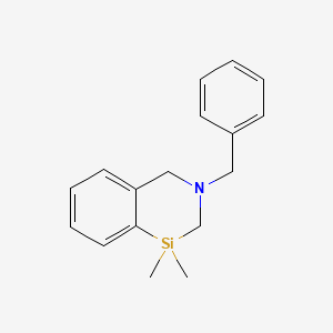 molecular formula C17H21NSi B11761477 3-Benzyl-1,1-dimethyl-1,2,3,4-tetrahydrobenzo[d][1,3]azasiline 