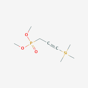molecular formula C8H17O3PSi B117615 3-Dimethoxyphosphorylprop-1-ynyl(trimethyl)silane CAS No. 228120-29-4