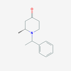 (2R)-2-methyl-1-(1-phenylethyl)piperidin-4-one