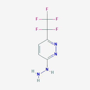 (6-Pentafluoroethyl-pyridazin-3-yl)-hydrazine