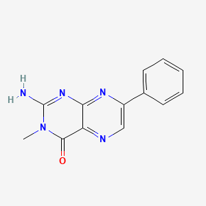 molecular formula C13H11N5O B1176155 2-amino-3-methyl-7-phenyl-4(3H)-pteridinone 