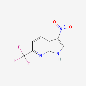 3-nitro-6-(trifluoromethyl)-1H-pyrrolo[2,3-b]pyridine