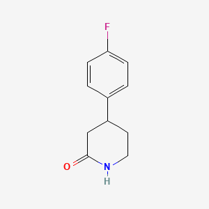 molecular formula C11H12FNO B11761556 4-(4-Fluorophenyl)piperidin-2-one 