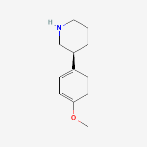 (3S)-3-(4-methoxyphenyl)piperidine