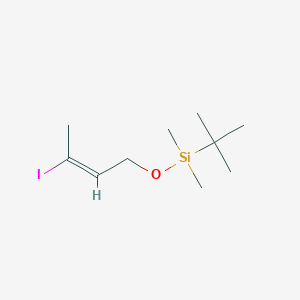 molecular formula C10H21IOSi B117617 O-叔丁基二甲基甲硅烷基-3-碘-(2E)-丁烯-1-醇 CAS No. 152893-54-4