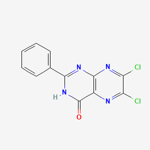 molecular formula C12H6Cl2N4O B1176190 6,7-dichloro-2-phenyl-4(3H)-pteridinone 