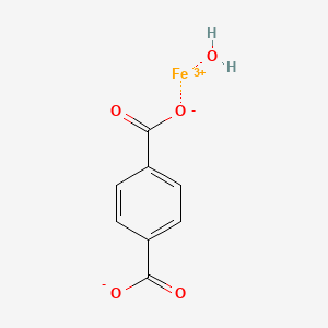 molecular formula C8H6FeO5+ B11762140 1-Hydroxyferriotris(ylium) benzene-1,4-dicarboxylate 