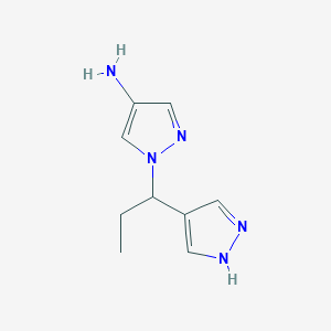 1-(1-(1H-Pyrazol-4-yl)propyl)-1H-pyrazol-4-amine