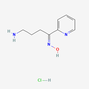 (E)-N-[4-amino-1-(pyridin-2-yl)butylidene]hydroxylamine hydrochloride