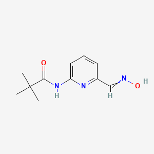 N-{6-[(hydroxyimino)methyl]pyridin-2-yl}-2,2-dimethylpropanamide