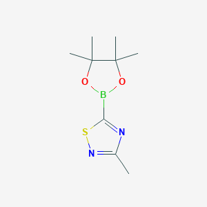 3-Methyl-5-(4,4,5,5-tetramethyl-1,3,2-dioxaborolan-2-yl)-1,2,4-thiadiazole