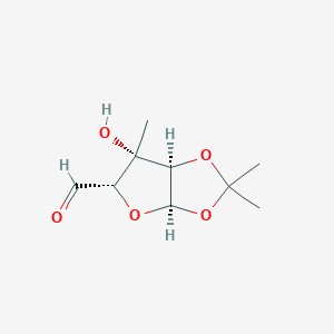 (3aR,5S,6S,6aR)-6-Hydroxy-2,2,6-trimethyltetrahydrofuro[2,3-d][1,3]dioxole-5-carbaldehyde