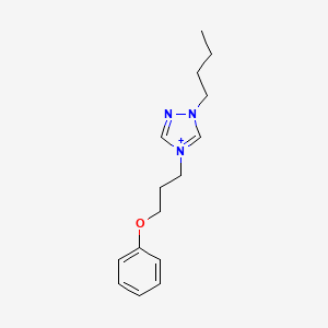 molecular formula C15H22N3O+ B1176247 1-butyl-4-(3-phenoxypropyl)-1H-1,2,4-triazol-4-ium 