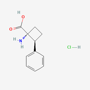 (1R,2S)-1-amino-2-phenylcyclobutane-1-carboxylic acid hydrochloride