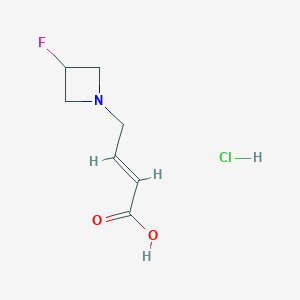 (2E)-4-(3-fluoroazetidin-1-yl)but-2-enoic acid hydrochloride