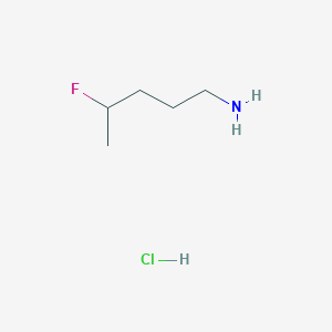 molecular formula C5H13ClFN B11762568 4-Fluoropentan-1-amine hydrochloride 