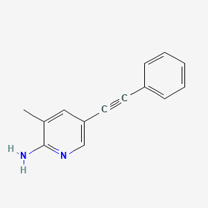 3-Methyl-5-(phenylethynyl)pyridin-2-amine