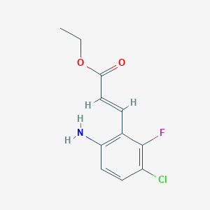 Ethyl (E)-3-(6-amino-3-chloro-2-fluorophenyl)acrylate