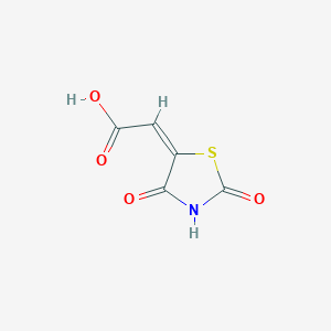 2-[(5E)-2,4-dioxo-1,3-thiazolidin-5-ylidene]acetic acid