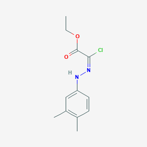 ethyl (2E)-2-chloro-2-[(3,4-dimethylphenyl)hydrazinylidene]acetate