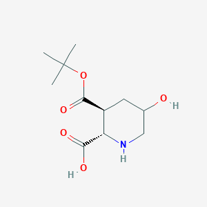 (2S,3S)-3-(tert-butoxycarbonyl)-5-hydroxypiperidine-2-carboxylic acid