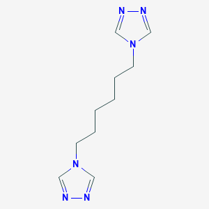 molecular formula C10H16N6 B11762653 1,6-Di(4H-1,2,4-triazol-4-yl)hexane 