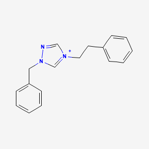 1-benzyl-4-(2-phenylethyl)-1H-1,2,4-triazol-4-ium