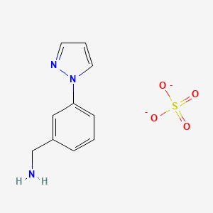 1-[3-(1H-pyrazol-1-yl)phenyl]methanamine sulfate