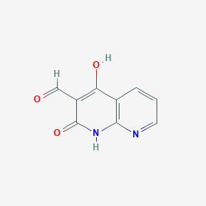 molecular formula C9H6N2O3 B1176293 4-Hydroxy-2-oxo-1,2-dihydro-1,8-naphthyridine-3-carbaldehyde CAS No. 153457-08-0