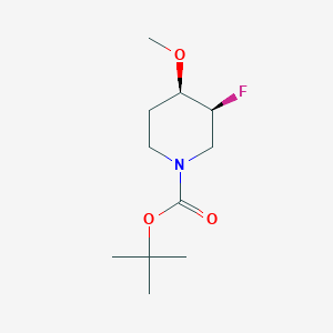 molecular formula C11H20FNO3 B11763059 tert-butyl (3S,4R)-3-fluoro-4-methoxypiperidine-1-carboxylate 