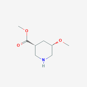 molecular formula C8H15NO3 B11763227 methyl (3R,5S)-5-methoxypiperidine-3-carboxylate 