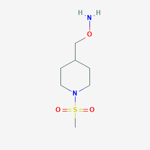 O-[(1-methylsulfonylpiperidin-4-yl)methyl]hydroxylamine