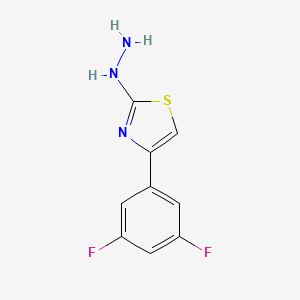 4-(3,5-Difluorophenyl)-2-hydrazinylthiazole