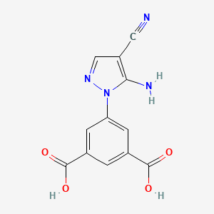 5-(5-Amino-4-cyano-1H-pyrazol-1-yl)isophthalic acid