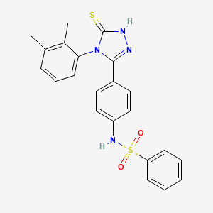 N-(4-(4-(2,3-Dimethylphenyl)-5-mercapto-4H-1,2,4-triazol-3-yl)phenyl)benzenesulfonamide