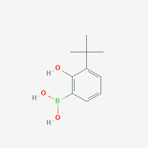 molecular formula C10H15BO3 B11763353 (3-(Tert-butyl)-2-hydroxyphenyl)boronic acid 