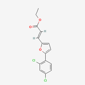 Ethyl 3-(5-(2,4-dichlorophenyl)furan-2-yl)acrylate