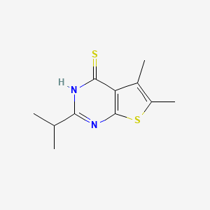 2-Isopropyl-5,6-dimethylthieno[2,3-d]pyrimidine-4-thiol