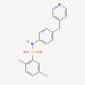 5-chloro-2-methyl-N-[4-(4-pyridinylmethyl)phenyl]benzenesulfonamide