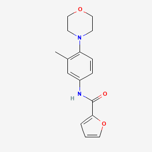 molecular formula C16H18N2O3 B1176348 N-[3-methyl-4-(4-morpholinyl)phenyl]-2-furamide 