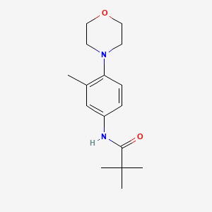 molecular formula C16H24N2O2 B1176353 2,2-dimethyl-N-[3-methyl-4-(4-morpholinyl)phenyl]propanamide 