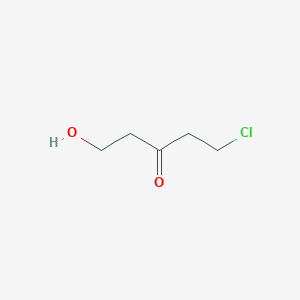 molecular formula C5H9ClO2 B11763549 1-Chloro-5-hydroxypentan-3-one 