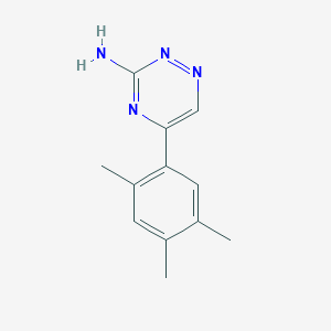 molecular formula C12H14N4 B11763551 5-(2,4,5-Trimethylphenyl)-1,2,4-triazin-3-amine CAS No. 886497-06-9