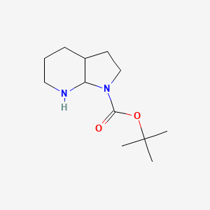 molecular formula C12H22N2O2 B11763571 tert-Butyl octahydro-1H-pyrrolo[2,3-b]pyridine-1-carboxylate 